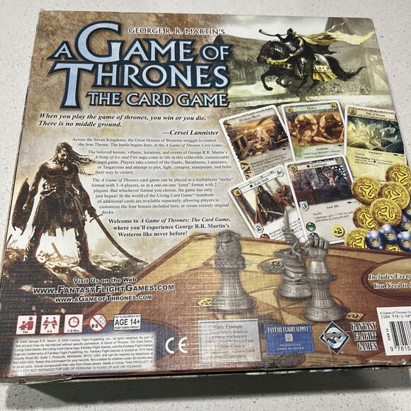 A Game of Thrones The Card Game George R. R. Martin 2008 LCG Fantasy Flight - Picture 2 of 7